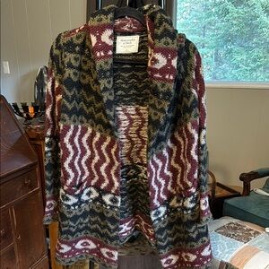 Patterned Knit Cardigan